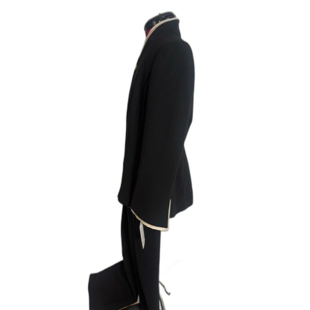 NWT Liz Claiborne Pantsuit Size 10 Black & White 2-Piece Set Blazer & Pants - Picture 15 of 16